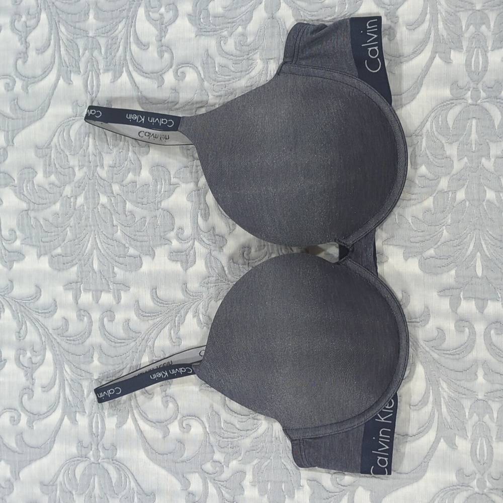 Calvin Klein Bra 38C Grayish Blue Full Cup